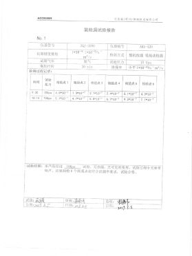 空预器氦检漏试验报告